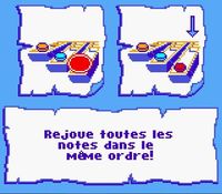 une photo d'Ã©cran de Barbie - Chasse au Tresor Sous-Marine sur Nintendo Game Boy Color